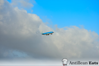 KLM Airbus A330 - taking off from Curacao
