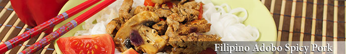 Adobo Filipino Pikante di Porko
